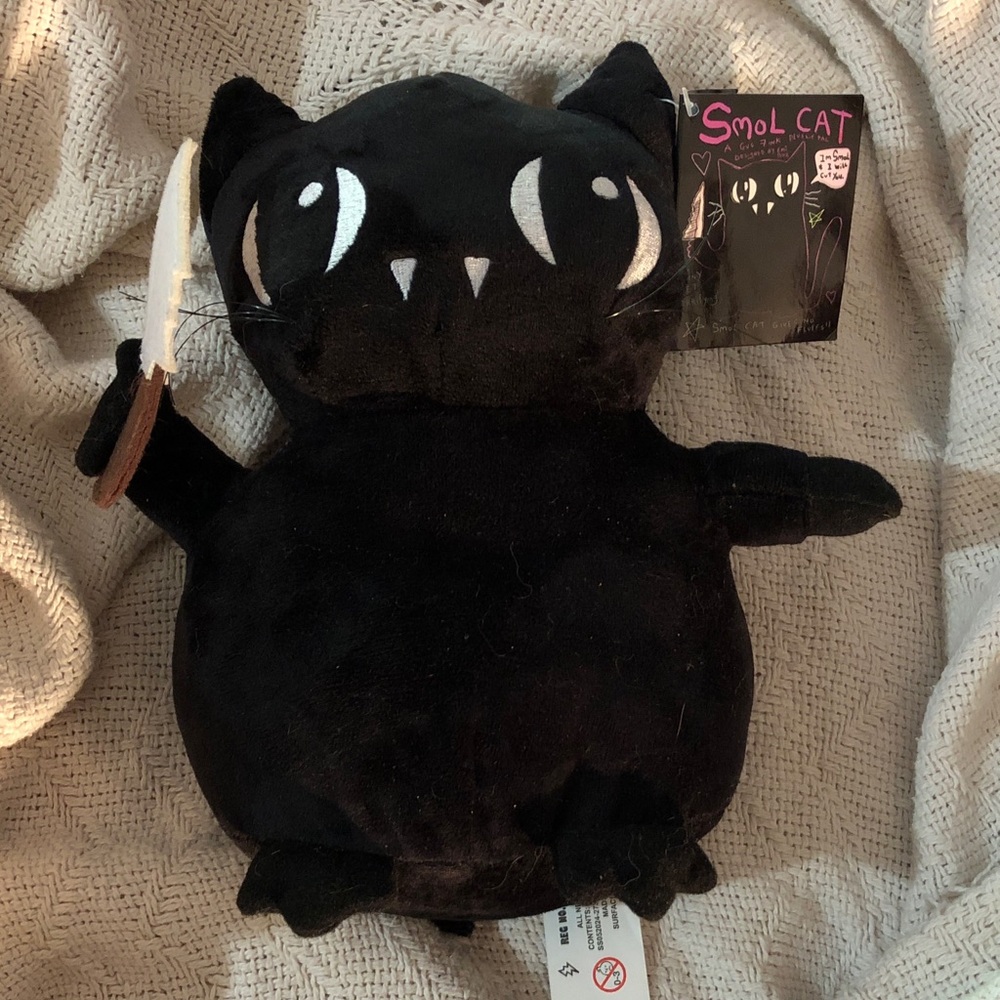 Black Smol Cat Plush Toy